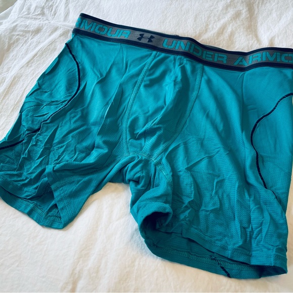 Sz L - UnderArmour - Teal - Athletic Boxer Brief - Lightly Worn - Picture 4 of 4